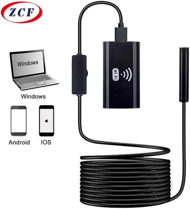 Main image of Endoscope Camera HD720P 8mm lens USB camera semi-rigid Cable Waterproof Iphone Android wireless car inspection borescope