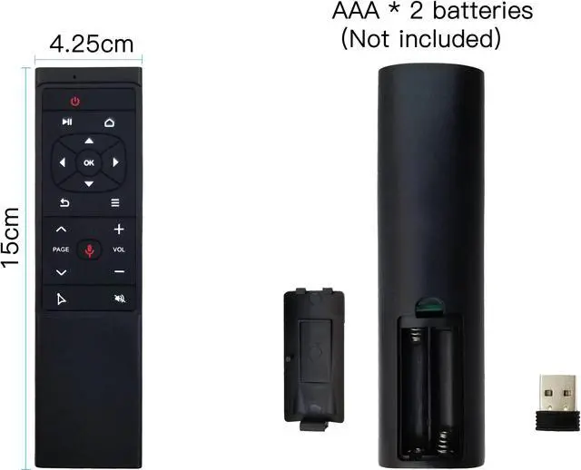 Alt view image 4 of 5 - Backlit Smart TV Remote Control Controller Motion Sensing Air Mouse 6-axis Gyroscope 2.4G Air Mouse For Android TV BOX