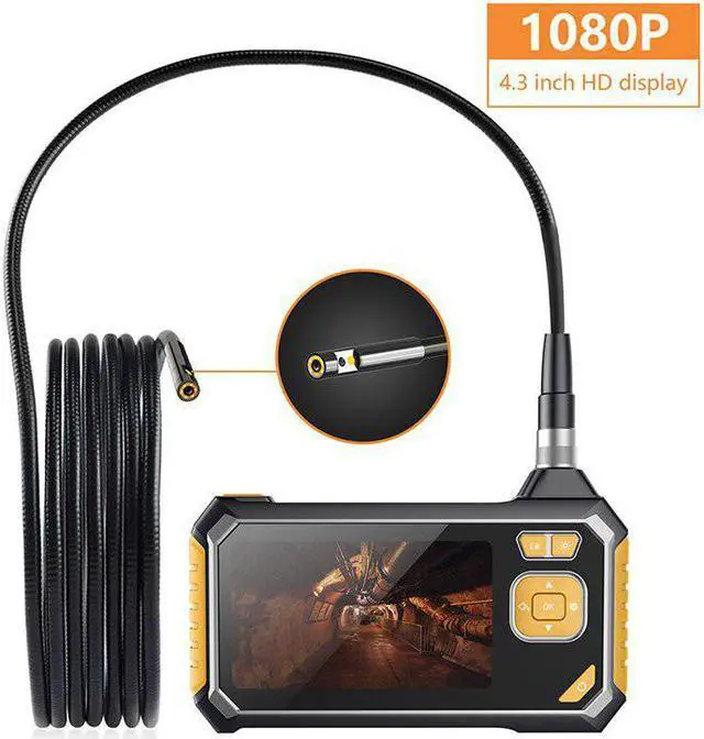 Alt view image 7 of 7 - 1080P Dual Lens Industrial Endoscope Inspection Camera Portable Handheld Borescope Videoscope with 4.3 ''LCD With 32G TF card