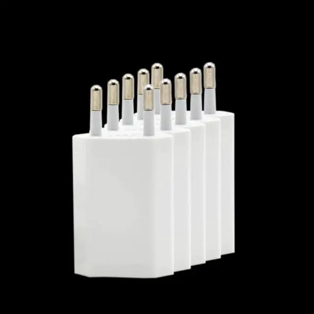 Alt view image 3 of 5 - 5PCS/Lot White Color EU Plug Wall AC USB Charger For iPhone 8 Pin Charging Cable + Charger Adapter For Apple iPhone 7 6 6S 5S 5