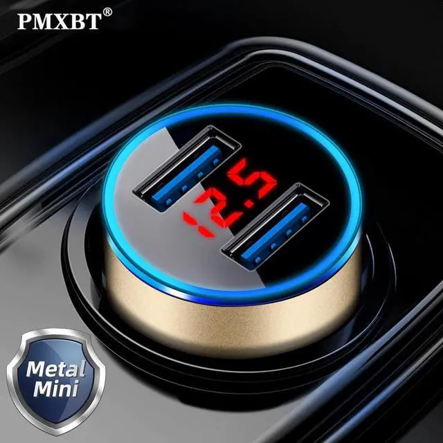 Main image of 3.1A UnIversal Car Charger Quick Charging With LED Display For Iphone X   Smartphone Dual Port Fast Car USB Charger