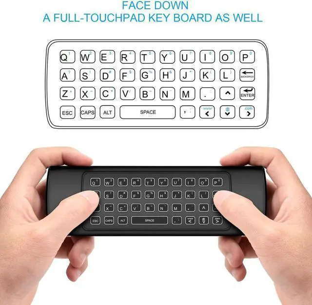 Alt view image 3 of 5 - Mini Wireless keyboard Remote Control IR Air Mouse for Amazon Fire TV/Fire Stick/Android TV/mi box/PC/Raspberry pi 3