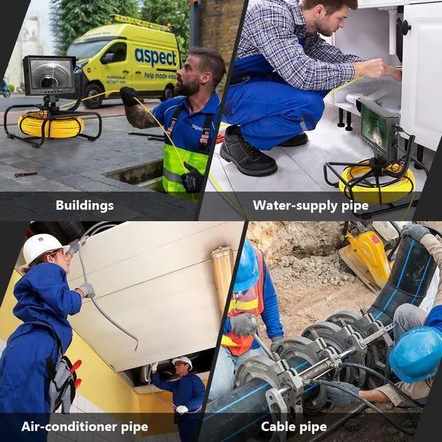 Alt view image 5 of 5 - WF92 HD 1200TVL Pipe Pipeline Inspection Camera Drain Sewer Industrial Endoscope Video Recording DVR Snake endoscope cam