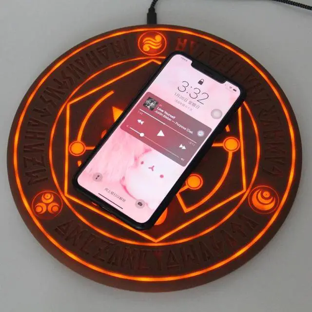 Alt view image 5 of 5 - 10W Magic Array Wireless Charger Universal Qi Wireless Fast Charger Charging Pad for iPhone X 10R XS Samsung Xiaomi Huawei