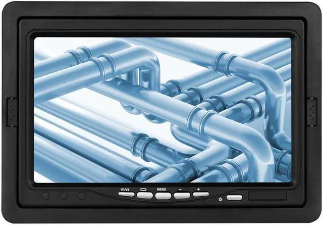 Alt view image 2 of 5 - 20M Pipe Inspection Camera 7 Inch 23mm Lens Drain Sewer Pipe Industrial Endoscope System 12Pcs White LED Lights IP68 Waterproof