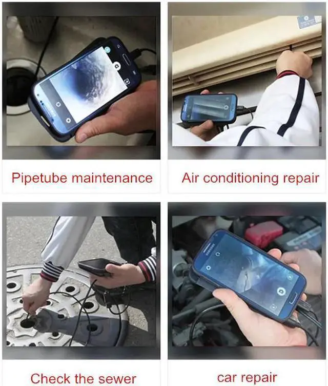 Alt view image 2 of 7 - 7.0mm Endoscope Camera HD Mini USB Endoscope 6 LED 1M 3.5M 5M 10M Cable Waterproof Inspection Borescope for Android PC Soft Wire