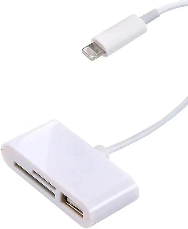 Alt view image 3 of 3 - 1Pcs Lightning To SD Card Camera Reader Connector Micro USB Adapter For IPhone IPad