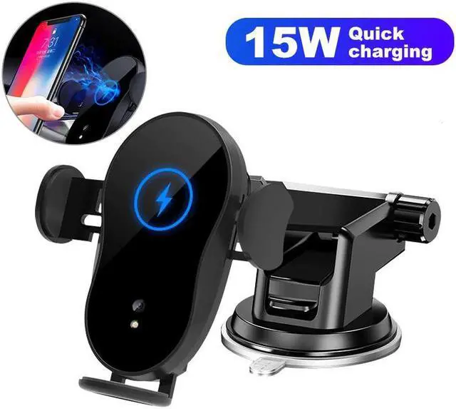 Main image of 15W Car Qi Wireless Charger Automatic Clamping for iPhone X 8 XR 11pro xs  S10 S9 S8 Note10 8 Air Vent Mount Phone Holder