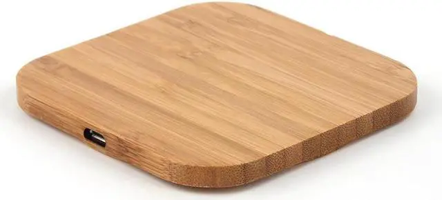 Alt view image 4 of 5 - Portable 5W Qi Wireless Wood Charger Pad For  IPhone 7 8 Plus Smart Phone Wireless Charging Pad For  S7