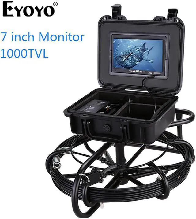 Main image of 7 inch LCD Pipeline Endoscope Inspection Camera 30M Underwater Industrial Pipe Sewer Drain Wall Video Plumbing System Cam