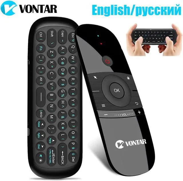 Main image of 2.4Ghz Air Mouse Mini Wireless Keyboard English/ with Gyro Sensing IR Learning Remote Control for Android TV BOX/Mini PC