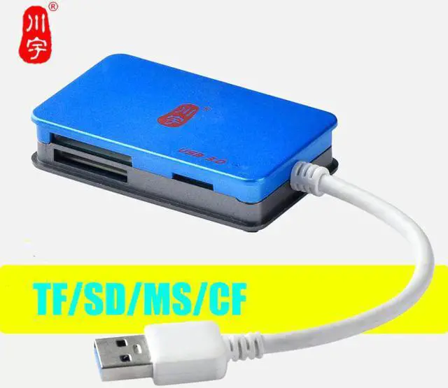 Alt view image 3 of 5 - C385 USB 3.0 Card Reader Micro SDXC SDHC TF Memory Card Reader Mini Adapter For Micro SD / CF / MMC/ MS Pro Duo/ MicroSD