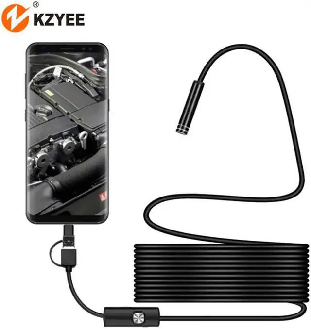 Main image of USB Mini Endoscope Camera 3in17mm 2m 1m 1.5m IP67 Waterproof 6LED Borescope Inspection Camera for Android Smartphone PC