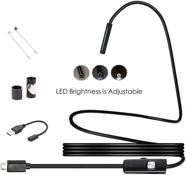 Alt view image 4 of 5 - Camera 5.5MM 2in1 Micro USB Camera Mini Camcorders Waterproof 6 LED Borescope Inspection Camera for Android