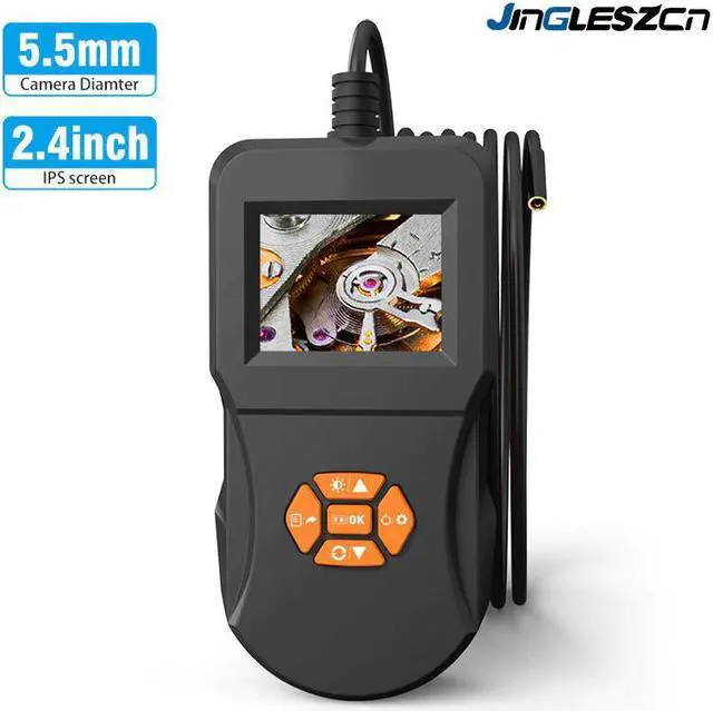 Main image of 5.5mm Industrial Endoscope Inspection Camera 2.4inch IPS HD Screen IP67Handheld Inspection Endoscope Camera with 6 LED Borescope