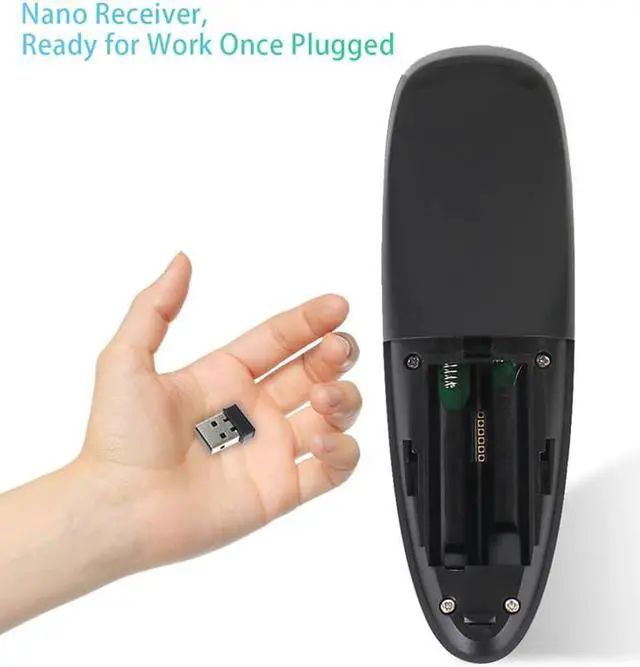 Alt view image 5 of 5 - Voice Control Wireless Air Mouse 2.4G RF Gyro Sensor Smart Remote Control with Microphone for X96 TX3 Android TV Box