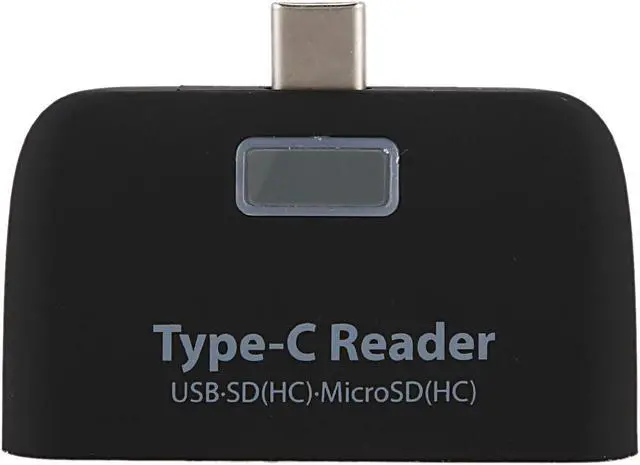 Main image of 4 in 1 OTG/TF/SD Smart Card Reader Adapter with Micro-USB Charge Port For Phone, Black