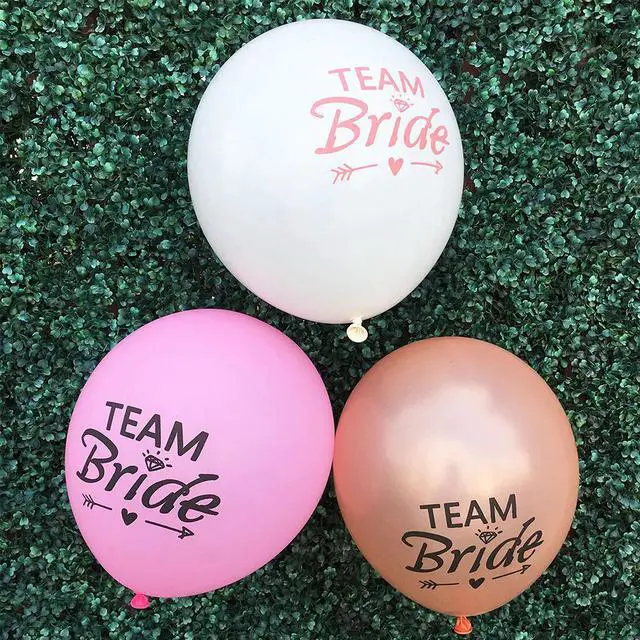 Alt view image 4 of 5 - Said Yes Confetti Balloon Mr Mrs Wedding Balloons Air Just Married Bachelorette Party Decorations Team Bridal Shower Favors