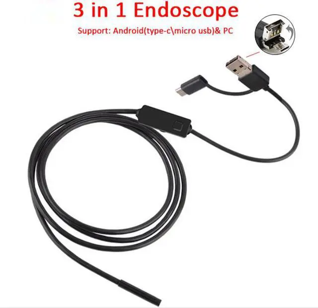 Alt view image 2 of 5 - 1/2/3/5M WIFI Endoscope Camera Mini Waterproof Soft Cable Inspection Camera 8mm USB Endoscope Borescope Endoscope For iphones