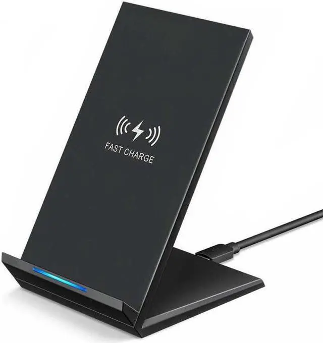 Alt view image 5 of 5 - 15W Fast Wireless Charger Stand Qi Charging Dock + Cable For Xiaomi 9 Huawei P30 Pro Mate 20 Pro Mate 30 Pro