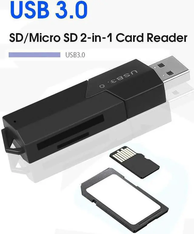 Alt view image 3 of 5 - Multi Smart Card Reader High Speed USB 3.0 Micro SD SDXC T-Flash TF Memory Card Reader Adapter for Computer Laptop