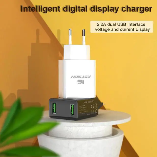 Alt view image 2 of 5 - LED Display USB Charger for iPhone 11 iPad Plug Fast Wall Charger for Samsung Xiaomi Huawei Mobile Phone adapter Charger