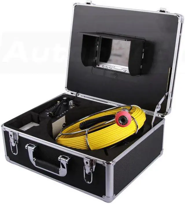 Main image of 7D1 30M 7" LCD 23MM Sewer Drain Pipeline Endoscope Camera with Pulley Professional Pipe Sewer Inspection Tools with DVR function