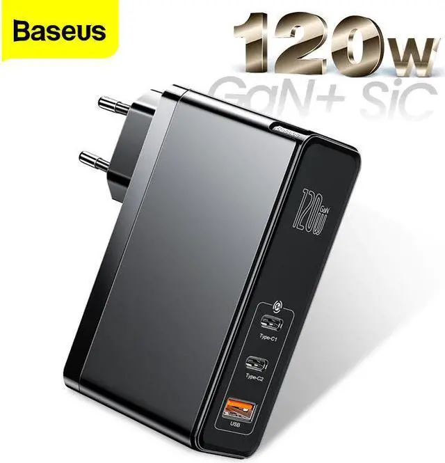 Main image of GaN Charger 120W PD Fast charging USB C Charger QC4.0 QC3.0 Quick Charge USB Charger ForMacbook ForiP For Laptop Tablet