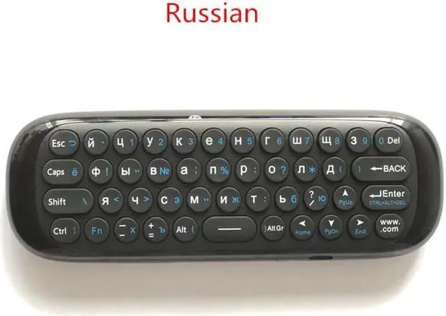 Alt view image 2 of 5 - W1 Mini Air Mouse Gyro Sensing 2.4G Remote Contro English or  Wireless Keyboard for Smart Android TV Box mini PC