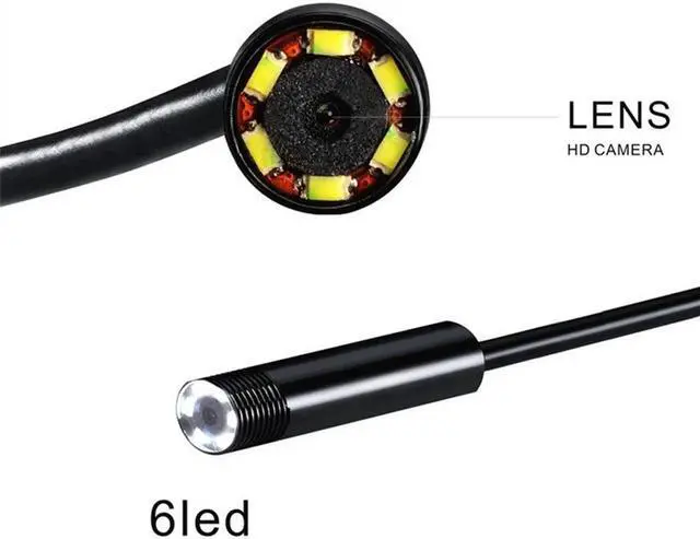 Alt view image 4 of 7 - Sale  USB Endoscope 4.9mm Lens Otoscope Endoscope Camera Ear Nose Mouth PC Borescope Inspection OTG Android Phone