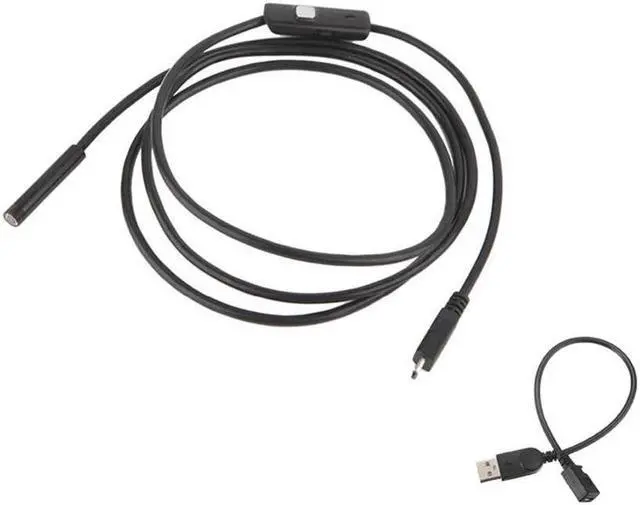 Alt view image 3 of 5 - 7mm Endoscope Camera Flexible IP67 Waterproof Micro USB Inspection Borescope Camera for Android PC Notebook 6LEDs Adjustable OTG