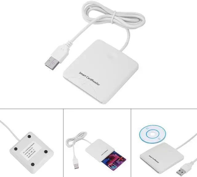 Alt view image 5 of 5 - USB Smart Chip Card IC Credit Card Reader Encoder Writer with SIM Slot for Windows for 2000 XP or Mac OS X Linux