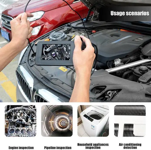 Alt view image 2 of 7 - 9600A 9 inch monitor Pipeline Endoscope Inspection Camera 40M Underwater Industrial Pipe Sewer Drain Video snake camera