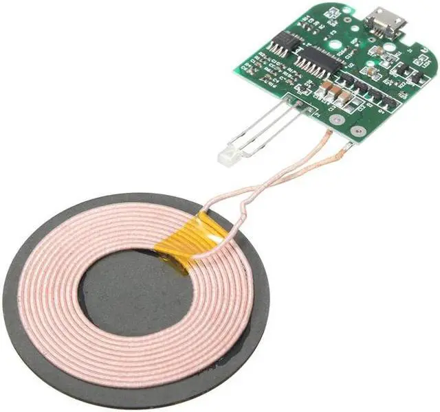 Alt view image 2 of 5 - 5V Qi Standard Wireless Phone Charger PCBA Circuit Board With Coil Wireless Charging Micro USB DIY For Samsung Smartphones