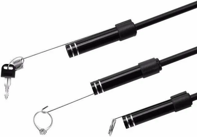 Alt view image 5 of 7 - Endoscope Camera 1200P Sewer Drain Snake Security Usb Camera HD Endoscopic Pipe Locator Usb Borescope Mini Camera
