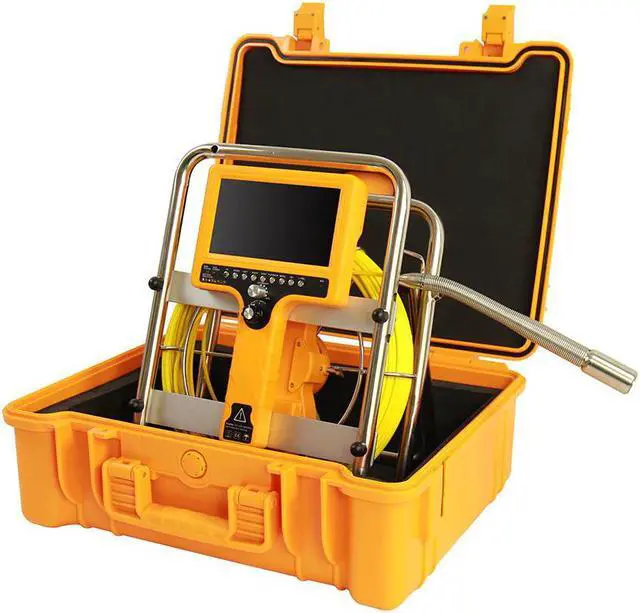 Alt view image 2 of 5 - 28mm Self Leveling Pipe Locating Drain Sewer Inspection Camera Snake Endoscope Meter Counter Borescope