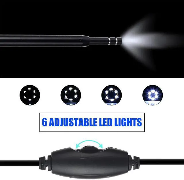 Alt view image 5 of 7 - 1M 7mm Lens USB Endoscope Camera Waterproof Flexible Wire Snake Tube Inspection Borescope For OTG Compatible Android Phones