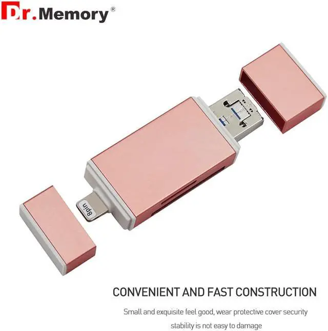 Alt view image 4 of 5 - 3 in 1Card Reader Lightning tf Memory Reader for iphone 6s 7 plus metal Android OTG adapter