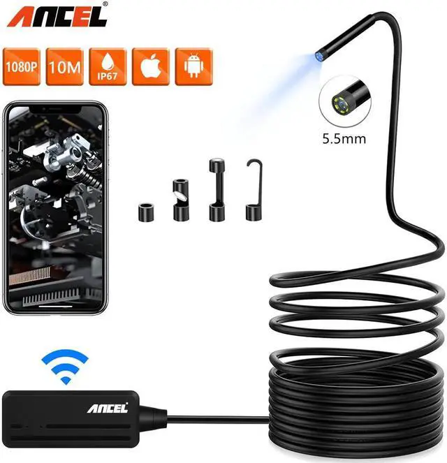 Main image of WIiFi Endoscope HD Inspection Camera Waterproof  Borescope 1080P 6500K 5.5mm Scanner Android IOS PC HD Endoscope Meter