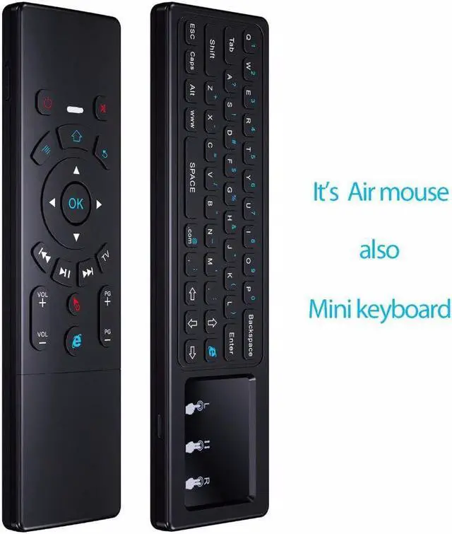 Alt view image 5 of 5 - T6 2.4G Wireless Mini keyboard Microphone 7 Colors Backlight Touchpad IR Learning Voice Air Mouse Remote Control for android tv