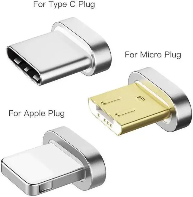 Alt view image 4 of 5 - Magnetic Cable Plug Micro USB Fast Charging Adapter Phone Microusb Magnet Charger Cord Plugs For Iphone Android