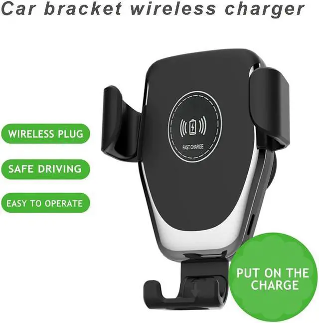 Alt view image 4 of 5 - Wireless Charger 10W Mobile Phone Fast Charger Bracket Mount Car Air Vent Phone Holder For iPhone XS XR X 8