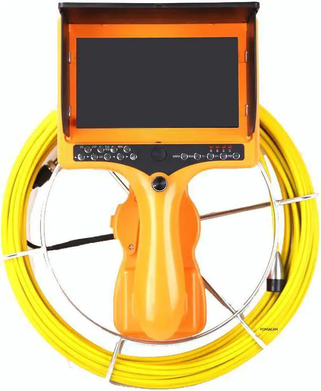 Alt view image 4 of 5 - Sewer Camera with Distance Counter and DVR/Portable Endoscope Inspection Camera 7DH 20M/65FT Cable 7inch 1000TVL