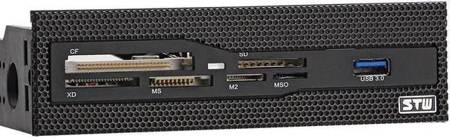 Main image of 5.25" Bay Mesh All In one USB Front Panel CF/XD/MS/M2/SD/TF Internal USB 2 .0 Card Reader USB Flash Memory,1 USB 3.0 Port