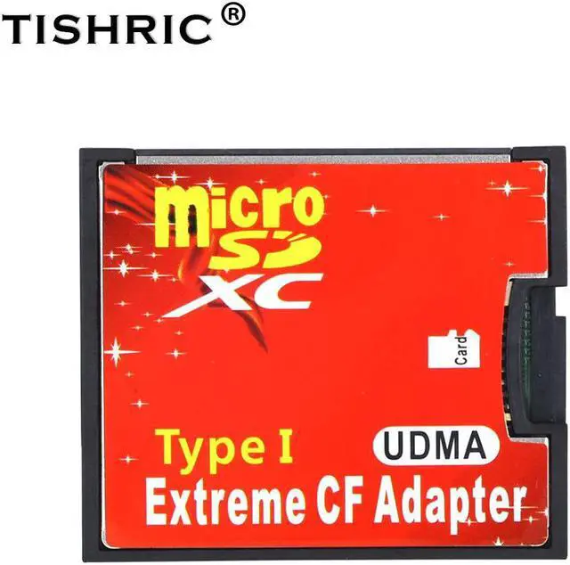 Alt view image 5 of 5 - Micro SD TF to CF Card Adapter For MicroSD/HC to Compact Flash Type I Memory Card Reader Converter For Camera
