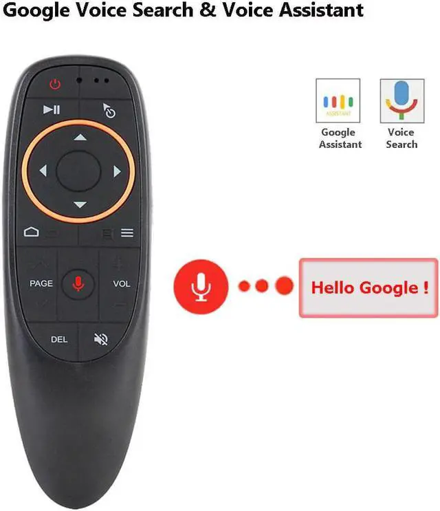 Alt view image 3 of 5 - Air Mouse Voice Control with 2.4G USB Receiver Gyro Sensing Mini Wireless Smart Remote for Android TV BOX X96mini smart tv