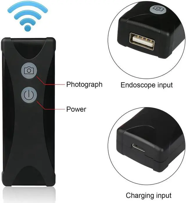 Alt view image 4 of 5 - 8mm Wireless WIFI Endoscope Camera Waterproof Inspection Mini Camera USB Endoscope Borescope For Iphone Android PC IOS APP