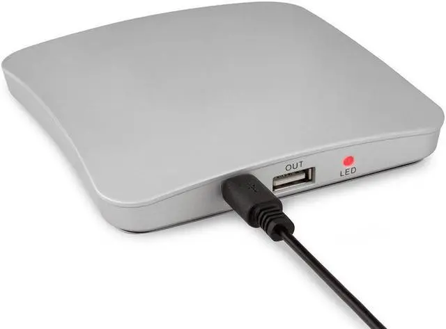 Alt view image 4 of 5 - Power Bank 1800/2600/5200mAh USB Charger Car Window Round Sucker Style Phone Charger Portable External battery