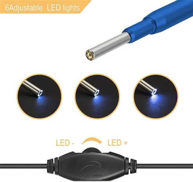 Alt view image 2 of 5 - 3in1 Lens Smaller Mini HD Ear Cleaning Endoscope Camera Android USB Endoscope Skin Pore Nose Check Inspection Mini Camera