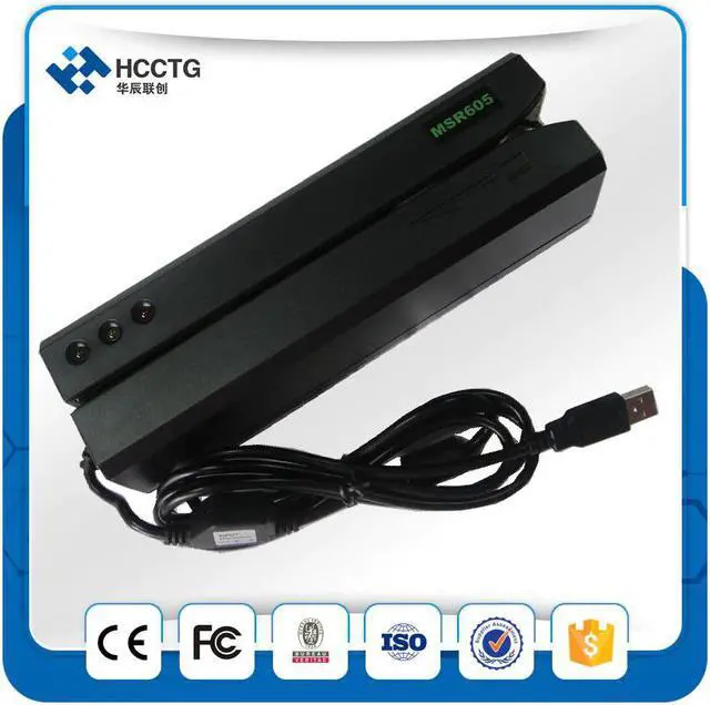 Alt view image 2 of 5 - with Free SDK Test Card Magnetic Head POS Magnetic Stripe Card Reader MSR Triple Tracks Reader/Writer Bank Card Writer